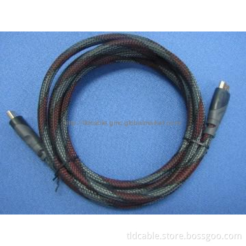 hot Dual color HDMI Cable with Nylon net
